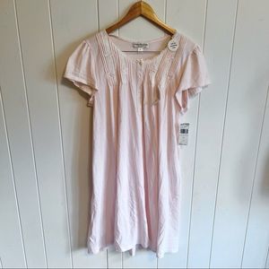 NWT Miss Elaine Silky Knit Pink Nightgown Size 1X